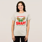 Fun Gingerbread Man Cookie Weihnachten Tri-Blend Shirt (Vorderseite voll)