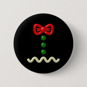 Fun Gingerbread Man Costume Halloween-Geschenk Button
