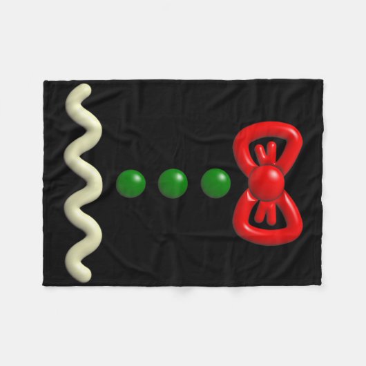 Fun Gingerbread Man Costume Halloween-Geschenk Fleecedecke (Vorderseite (Horizontal))