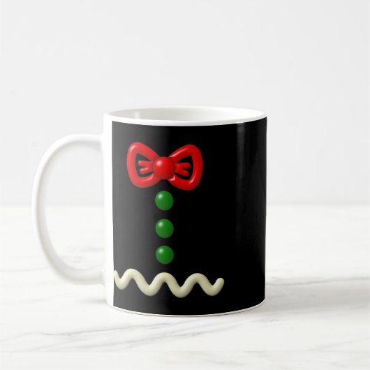 Fun Gingerbread Man Costume Halloween-Geschenk Kaffeetasse (Links)