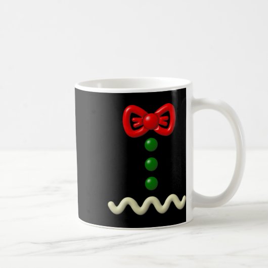 Fun Gingerbread Man Costume Halloween-Geschenk Kaffeetasse (Rechts)