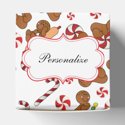 Fun Gingerbread Men Geschenkschachtel (Oben)