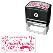Fun Gingerbrett Backen Co Personalisiert Familienn Permastempel (Beispiel)