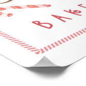 Fun Gingerbrot Bäckerei Co Personalisiert Familien Poster (Ecke)