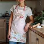 Fun Gingerbrot Bäckerei Co Personalisiert Familien Schürze<br><div class="desc">Treten Sie ein in eine Welt der Ferien fröhlich mit unserer Fun and Festive Gingerbread Baking Co. Schürze. Diese Schürze ist perfekt für Backliebhaber oder alle, die sich der Jahreszeit widmen, und präsentiert unser exklusives, handgemaltes Aquarelldesign mit einer köstlichen Lebkuchenstadt voller festlichen Charme. Jedes Detail dieses malerischen Lebkuchenviertels ist sorgfältig...</div>