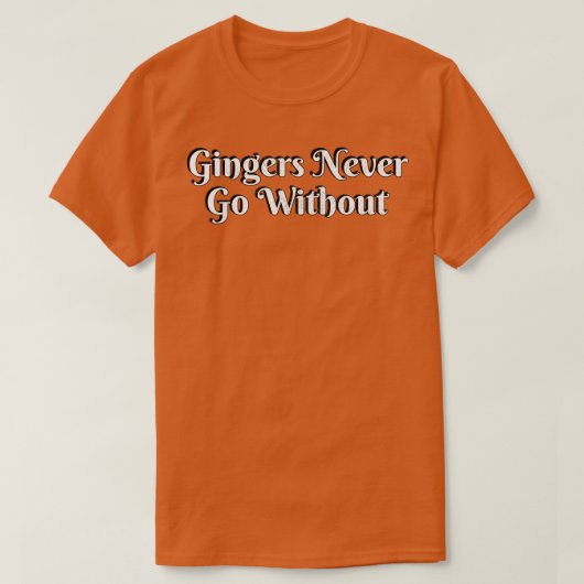 Fun Gingers Geschenke T-Shirt (Design vorne)