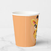 Fun giraffe Face Safari Wilder Dschungel Geburtsta Pappbecher (Rechts)