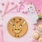 Fun giraffe Face Safari Wilder Dschungel Geburtsta Pappteller (Party)