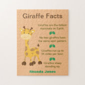 Fun Giraffe Fakten Puzzle (Vertikal)