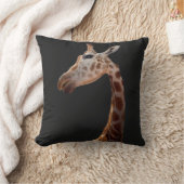 Fun Giraffe Foto Kissen (Decke)