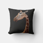 Fun Giraffe Foto Kissen (Vorderseite)