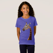 Fun Giraffe Foto T - Shirt (Vorne ganz)