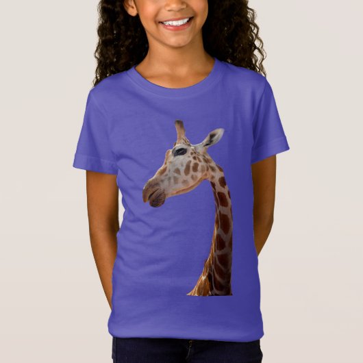Fun Giraffe Foto T - Shirt (Vorderseite)