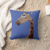 Fun Giraffe Foto Throw Kissen (Decke)