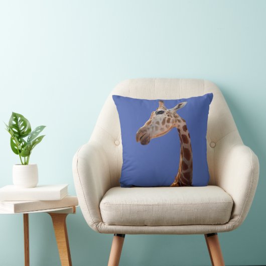 Fun Giraffe Foto Throw Kissen (Stuhl )