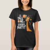 Fun Giraffe Party Design - Ich bin der große! T-Shirt (Vorderseite)