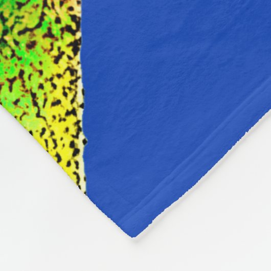 Fun Giraffe Pop Kunst und Blume Fleecedecke (Ecke)