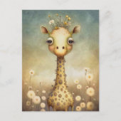 Fun Giraffe Postkarte (Vorderseite)