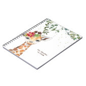 Fun Giraffe Teacher Geschenk Notizblock (Linke Seite)