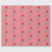 Fun Giraffe tragen Sonnenbrille und Weihnachtsmann Geschenkpapier (Flach)