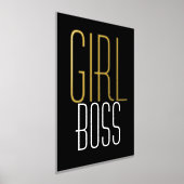 Fun Girl Boss Black Luxury Real Foil Prints Foliendrucke (Ablage )