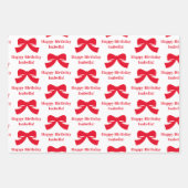 Fun Girl Oh What Fun Happy Birthday Geschenkpapier Set (Vorderseite 2)