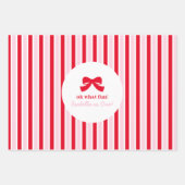 Fun Girl Oh What Fun Happy Birthday Geschenkpapier Set (Vorderseite)