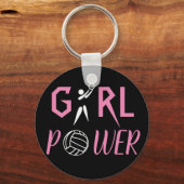 Fun Girl Power Netball Schlüsselanhänger (Vorderseite)