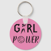 Fun Girl Power Netball Schlüsselanhänger (Vorderseite)