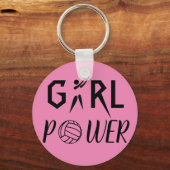 Fun Girl Power Netball Schlüsselanhänger (Vorderseite)