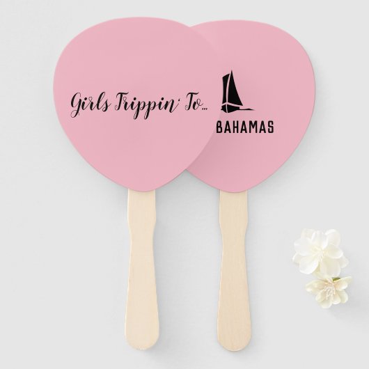 Fun Girls Trippin' to... Ihr Ziel Fächer (Vorne und Hinten)