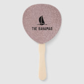 Fun Girls Trippin' to...Your Destination Rose Gold Fächer (Rückseite)