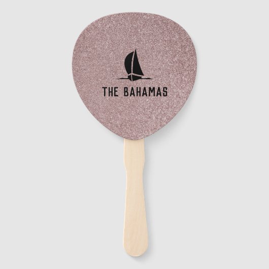 Fun Girls Trippin' to...Your Destination Rose Gold Fächer (Rückseite)