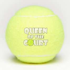 Fun Girls/Women's Tennis Player Queen of the Court Tennisbälle
