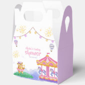 Fun Girly Magical Balloon Carousel Babydusche Geschenkschachtel (Offen)