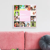 Fun Girly Pink Sister Definition Foto Collage Leinwanddruck (Insitu (Wohnzimmer))