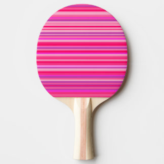 Fun, Girly Pink und Lila Streifenmuster Tischtennis Schläger