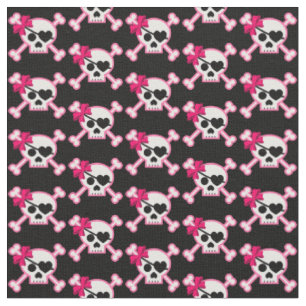 Fun Girly Skull Stoff