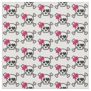 Fun Girly Skull Stoff