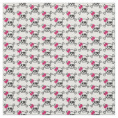 Fun Girly Skull Stoff (Muster)
