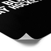 Fun Give Blood Hockey Poster (Ecke)