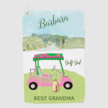 Fun Glam Golf Cart Bestes Grandma Personalisierter