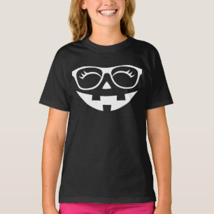 Fun Glasses Pumpkin Kürbislaterne Face Halloween T-Shirt
