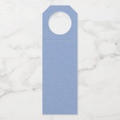 Fun Glittery Dark Blue White Jumping Dolphin Flaschenanhänger (Rückseite)