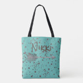 Fun Glittery Drops Arrow-Tasche Tasche (Rückseite)