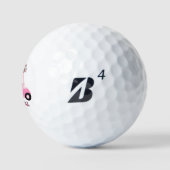 Fun Glitz Glam Rose Gold Diamant Cart Golf Golfball (Logo)