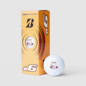 Fun Glitz Glam Rose Gold Diamant Cart Golf Golfball (Verpackungen)