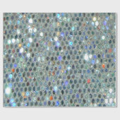 Fun Glitzy Glittery Funkelnd Farbenblende Geschenkpapier (Flach)