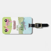 Fun Glitzy Golf Gal Cart Landschaftlich Gepäckanhänger (Vorderseite horizontal)