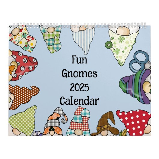 Fun Gnomes 2025 Familie freundlich Kalender (Titelbild)